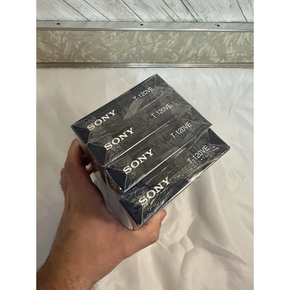 4 Pack SONY Premium Grade Blank VHS Video Tapes 6hrs T-120 New